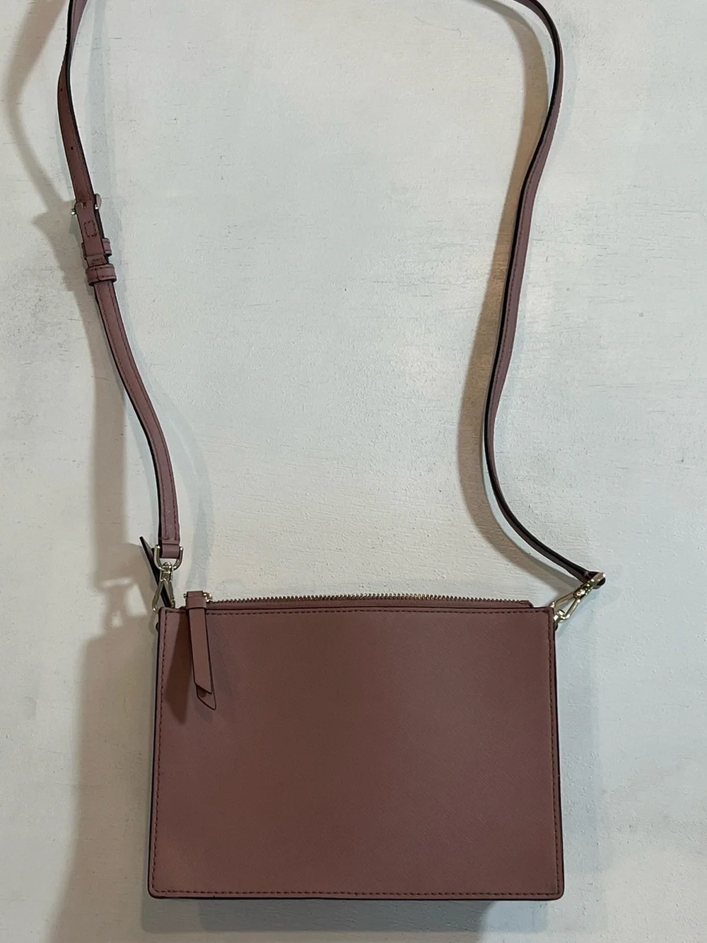 kate spade brown leather crossbody bag with gold hardware